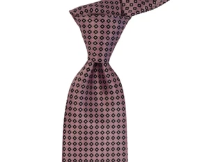 $330 NWT Stefano Ricci Satin Black & White Medallions Silk Neck Tie Italy 3.5W - Picture 1 of 4