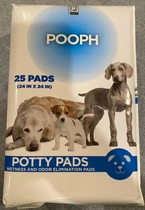POOPH Puppy Potty Pads 25 Count Wetness & Odor Elimination 24x24 - Picture 1 of 4