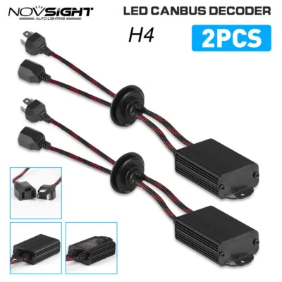Pair H4 Canbus Decoder Canceller Load Resistor for LED Headlight Conversion Kit - image 1 of 4
