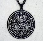 Enochian Alpha Omega sigil of Protection Pendant (Tetragrammaton Talisman)