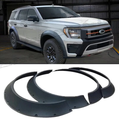 4* 4.5" guardabarros llamaradas flexibles duraderas carrocería ancha rueda arco para Ford Expedition Foto 1 de 4