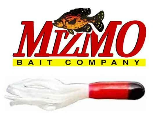 Mizmo Tubes Crappie Panfish Tracers 11501 Cabeza Negra Cuerpo Rojo Cola Blanca Foto 1 de 1