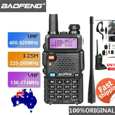 Walkie Talkie LCD Long Range Two Way Radio UHF with Headsets USB Rechargeable AU - image 1 of 4
