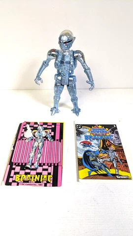 Brainiac 100% Complete Super Powers Collection 1984 Kenner Vintage Action Figure Cover