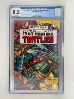 How to Draw Eastman and Lairds Teenage Mutant Ninja Turtles CGC 8.5 White Pages - Image 1 of 4