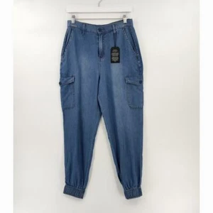 Serra Retreat Cargo Pants Womens 2 Malibu Spring High-Rise Jogger Crop Boho Chic - Picture 1 of 15