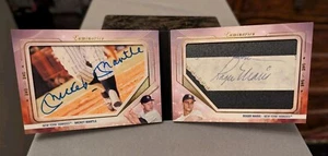 2024 Topps Luminaries Mickey Mantle and Roger Maris Dual Cut Auto #1/1 Yankees🔥 - Picture 1 of 19