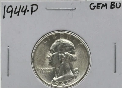1944 P 25c Washington Quarter BU #1190 - Image 1 of 4