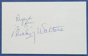 Bucky Walters signed autographed 3 x 5 card MLB 1931-50 (d.91) Reds Phillies - Picture 1 of 3