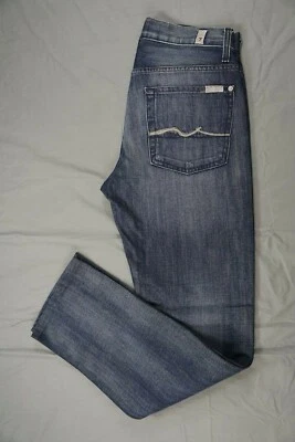 7 For All Mankind Slimmy Stretch Denim Jeans. Medium Wash, Men's Size 28. MINT!! - Image 1 of 4