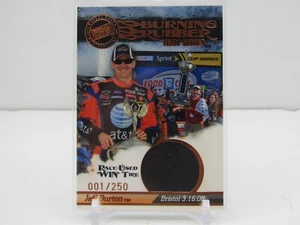 JEFF BURTON 2008 PRES PASS RACED USED TIRE FROM WIN! #001/250! - Imagen 1 de 2
