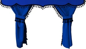 Scania R S G P Passform Gardinen Scheibengardinen Blau Schwarz - Bild 1 von 3