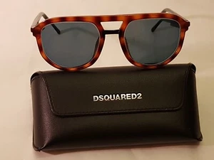 DSQUARED2 EVAN Unisex +3 READER Sunglasses DQ0296 Pilot Sunglass Tortoise & Gold - Picture 1 of 12