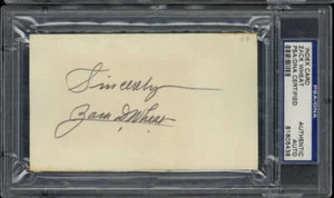 Zack Wheat Index Card Signed Auto PSA/DNA Slabbed Dodgers ID:437710 - Picture 1 of 2