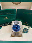 Rolex Date Just 41mm Smooth Blue Roman Dial Jubilee 126300 Pre-owned 2023