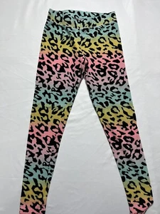 SO girls youth kids multi color athletic stretch leggings pants size 12 #B-960 - Picture 1 of 5