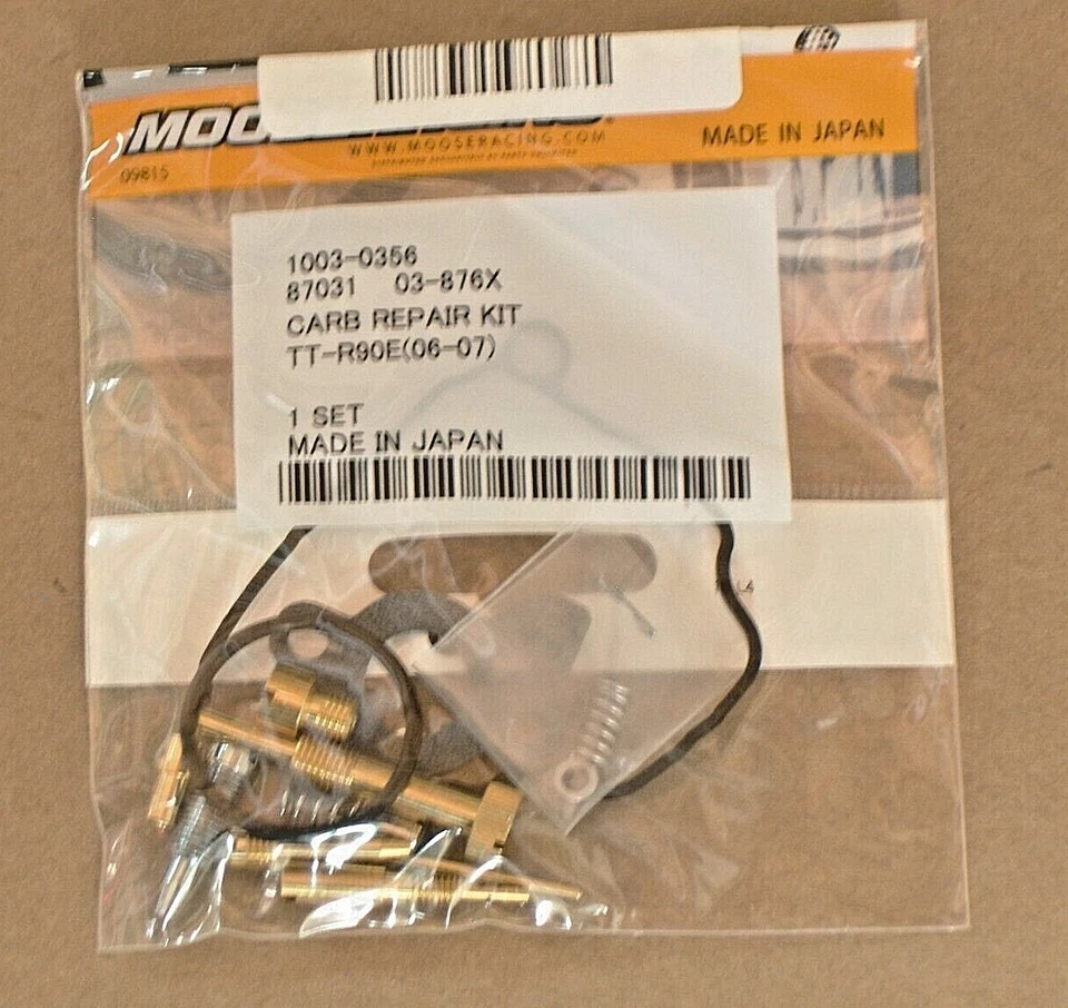 2006-2007 YAMAHA TT-R90 E CARBURETOR REPAIR KIT # 1003-0356 - Image 1 of 1