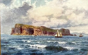 WIMBUSH, H.B., Scotland; Isle of Staffa, Shoreline, "Bonnie Scotland" TUCK, Mint - Bild 1 von 2