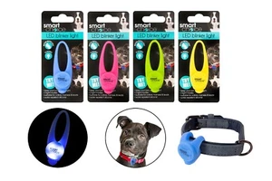 NEW DOG LED BLINKER FLASHING SAFETY LIGHT COLLAR SILICONE - Picture 1 of 1