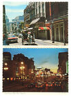 1970&#39;s New Orleans Bourbon St &amp; Canal Street at night time la 4&quot;x6&quot; Postcard lot