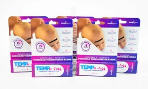 lot 5 TEMP-N-TOSS Disposable Forehead Thermometer 6 strips per box =30 Total NIB - Picture 1 of 3
