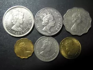 5259 - HONG KONG - SIX COINS - Picture 1 of 8
