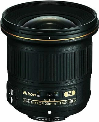 Nikon AF-S NIKKOR 20mm f/1.8G ED Lens - Image 1 of 2