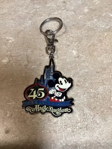 Disney Parks WDW Magic Kingdom 45th Anniversary Mickey Mouse Keychain - Picture 1 of 2