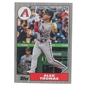 2022 Alek Thomas RC 033/299 Black 87 Throwback Topps 87TBU-14 Diamondbacks - Picture 1 of 3