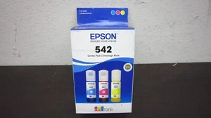 Epson 542 Cyan Magenta Yellow Ultra High Yield Ink Tank T542520-S NEW Exp2027 - Photo 1/2