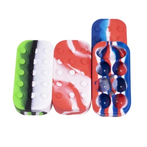 6+1 34ml Multi Compartment Silicone Large Container Nonstick Jar Box - Picture 1 of 8