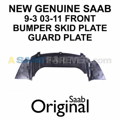 NUEVO GENUINO SAAB 9-3 03-11 PLACA DE GUARDIA DELANTERA ESCUDO DE AIRE DEBAJO DEL PARACHOQUES 12824861 Foto 1 de 4