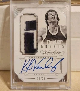 2012-13 Panini Flawless - Greats Patches Autographs Kiki Vandeweghe /25 (A MEM) - Picture 1 of 2