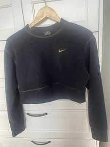 Nike Dri Fit XS Fleece Crop top . Black . Long Sleeves - Picture 1 of 6