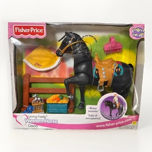 Fisher Price Loving Family Dollhouse Western Horse Coco Vintage 2001 Black Pony - Picture 1 of 5