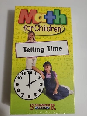 Math for Children -Telling Time (New Sealed VHS) FREE SHIPPING - Image 1 of 4