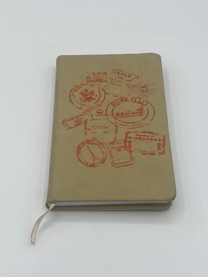 Eccolo World Traveler Journal 6 X4 Embossed Leather Made In Italy Unused New - Image 1 of 4