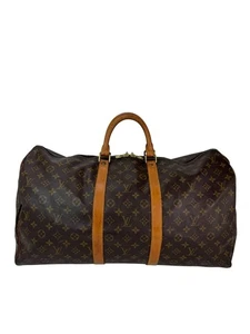 Louis Vuitton Keepall 55 Monogram Canvas Duffle Bag Luggage EBAY LIVE - Picture 1 of 13