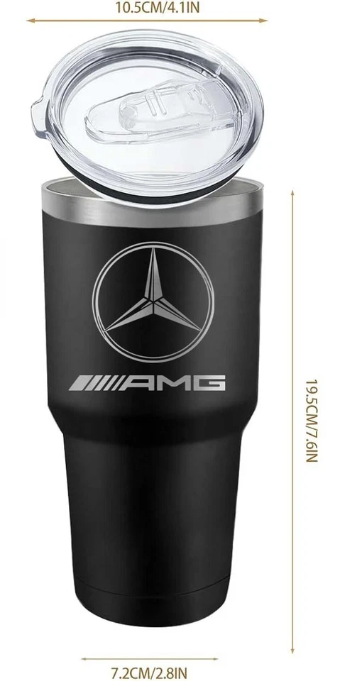 MERCEDES AMG, VASO GRABADO LÁSER 30 OZ PERSONALIZADO DISPONIBLE GRATIS Foto 1 de 1