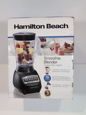 Hamilton Beach 10-Speed Smoothie Blender with 56 oz. BPA-Free Jar Model #50190 - Image 1 of 4