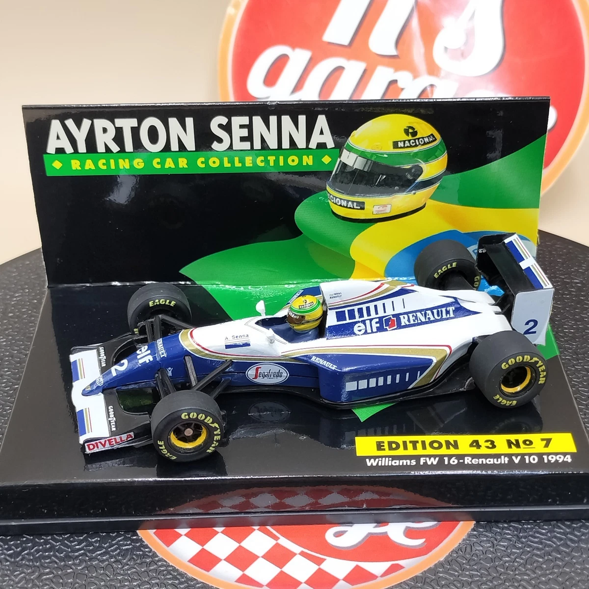 スポーツ AYRTON SENNA RACING CAR COLLECTION Ayrton Senna 1:43 Diecast Racing Cars 1994 Vehicle Year for sale