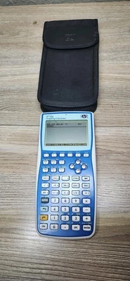 HP 50g Graphing Calculator Blue Color With Case - Tested & Working  - Image 1 of 4