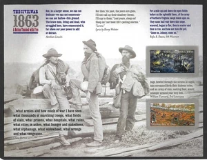 US 4788b CIVIL WAR SEQUICENTENIAL IMPERF PANE OF 12 FROM PRESS SHEET MNH VF-XF - Picture 1 of 2
