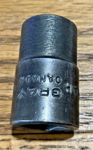 GRAY Canada 14mm Socket Metric Shallow 6 Point Impact 1/2 Drive - Picture 1 of 4