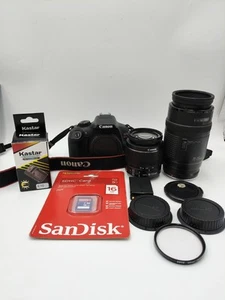 Canon EOS Rebel T6 Kit – 18-55mm & 70-210mm, Strap, New SD, Mint Tested - Picture 1 of 18