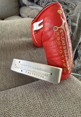 *RARE* Scotty Cameron PROTOTYPE SS Newport 2 CENTERSHAFT putter & cover Titleist - Image 1 of 4