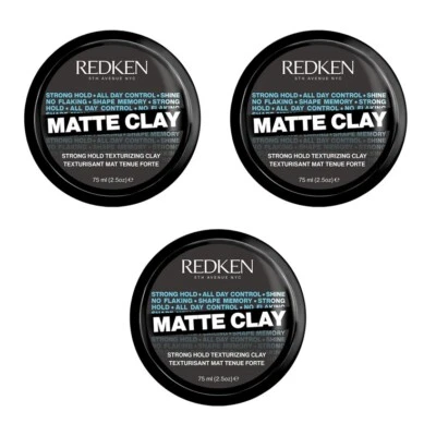 Redken Matte Clay 3x 75ml Set / Rough Clay - Bild 1 von 4