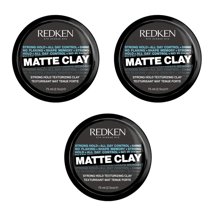 Redken Matte Clay 3x 75ml Set / Rough Clay - Bild 1 von 4