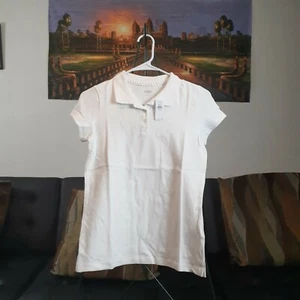 Uniform Short-Sleeve Pique Polo for Girls - Picture 1 of 3