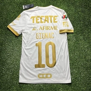 New 2021 2022 UANL Tigres Gignac Adidas Jersey Shirt Kit Small S Home White 10 - Picture 1 of 11